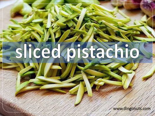 sliced pistachio