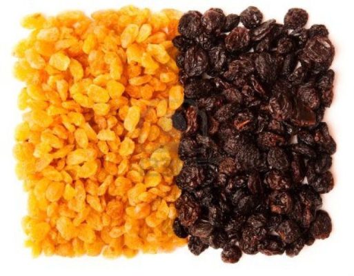 raisins and sultana
