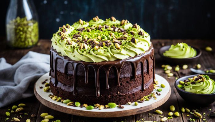 Chocolate pistachio tart recipe