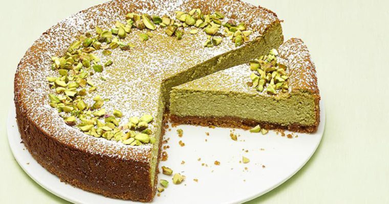 Decorating a Pistachio Ricotta Cake