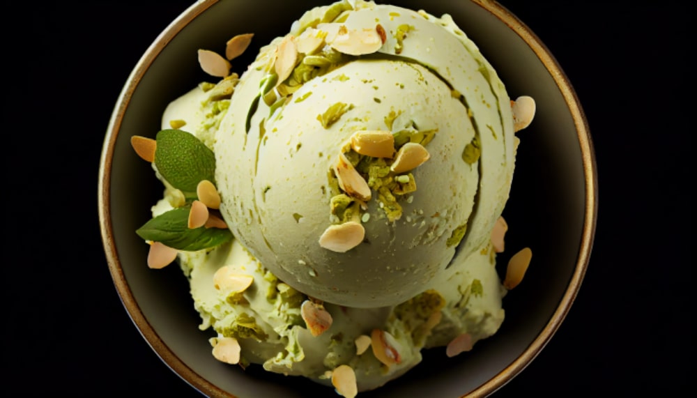 Pistachio Ice Cream with Pistachio Paste
