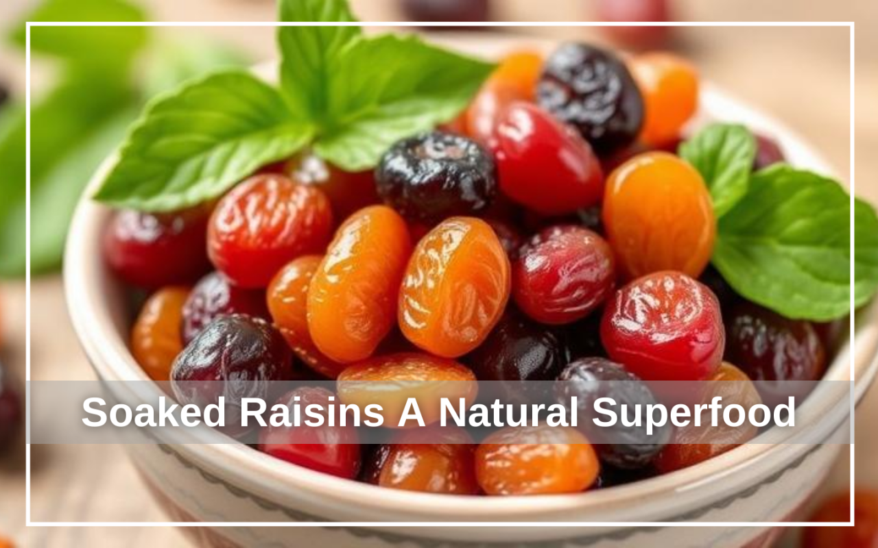 Soaked Raisins A Natural Superfood