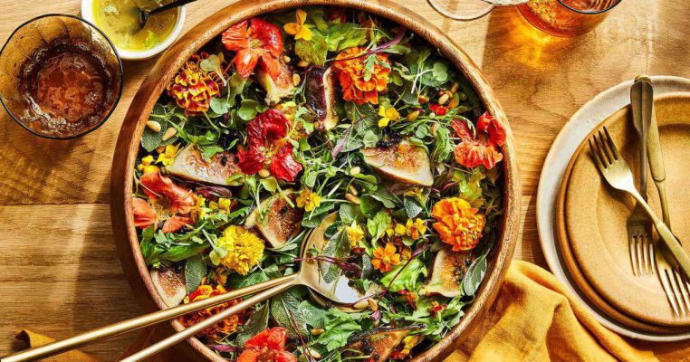 Savoury fig recipes for various salads