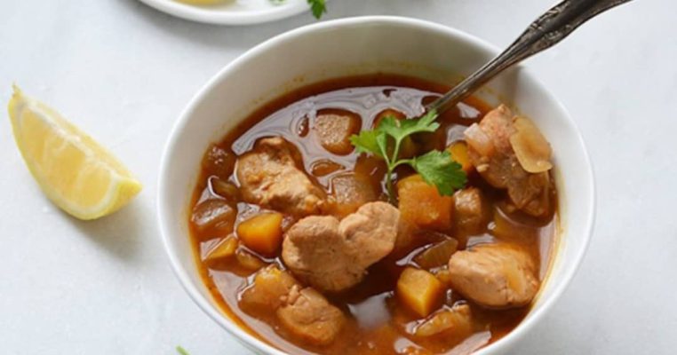 Chicken Soup with Dried Figs