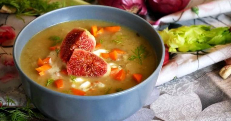 Vegetable Soup with Figs