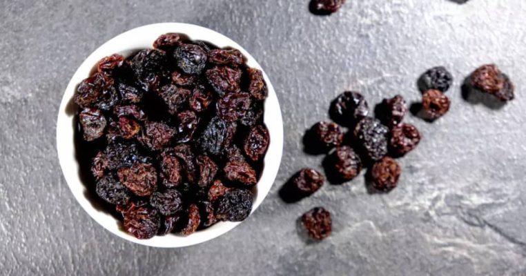 A bowl full of goodness — sweet, sun-dried black raisins