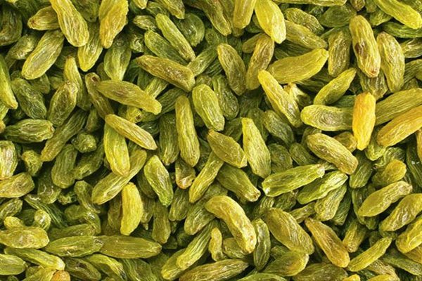 Green raisins