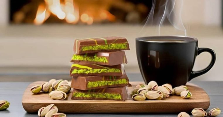 Pistachio chocolate bar recipe step-by-step