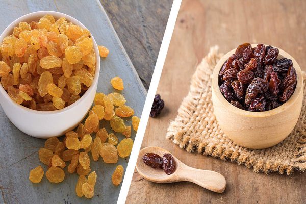 sultanas and raisins difference