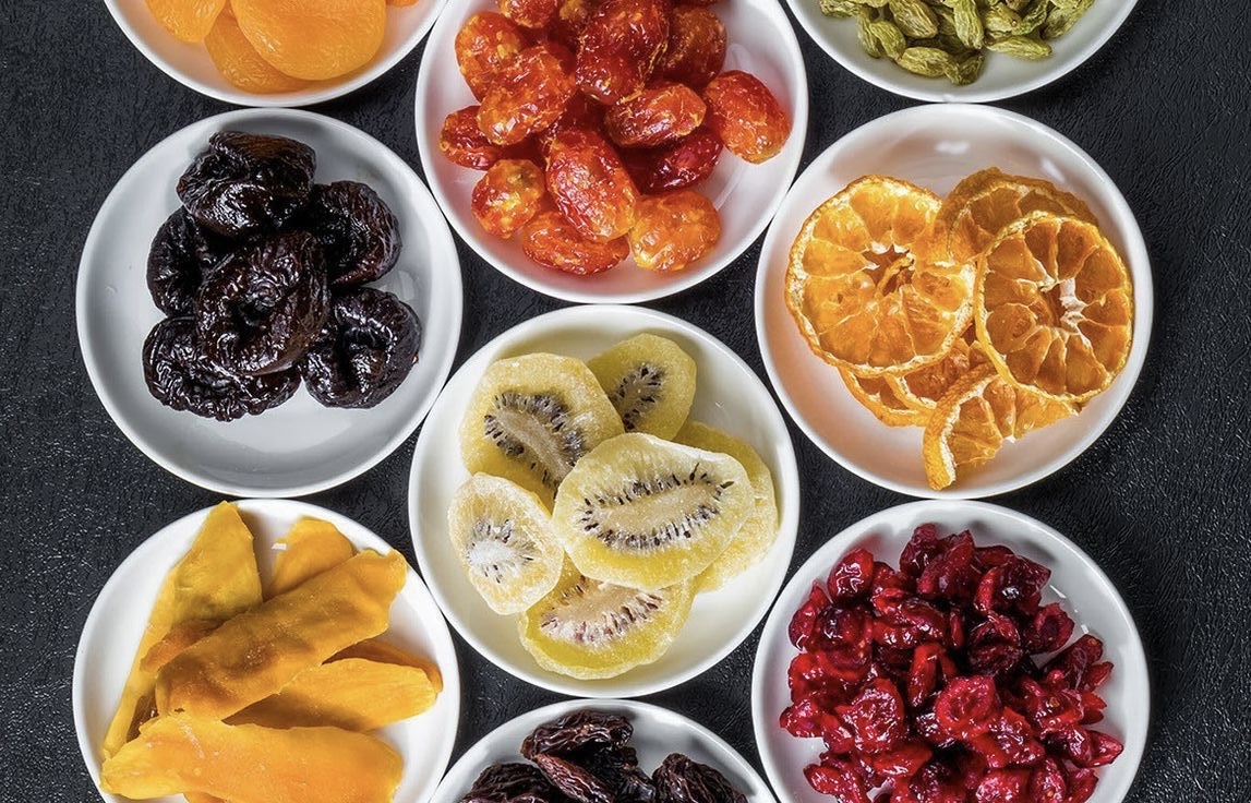 Dried fruits with low sugar