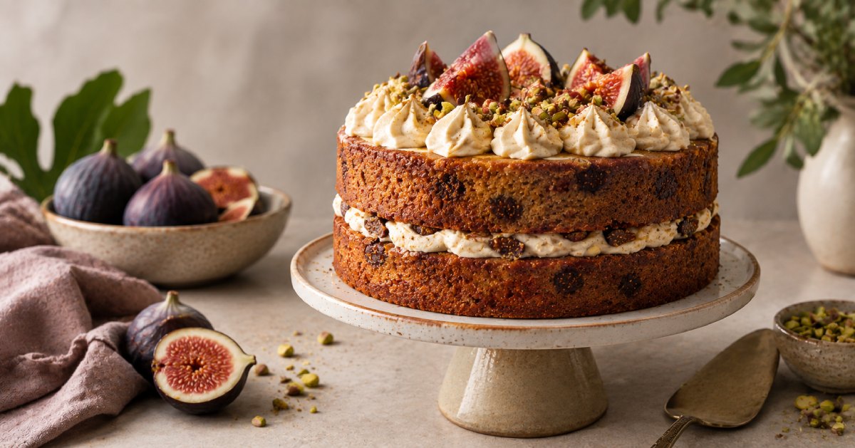 Two-Tier Anjeer Cake