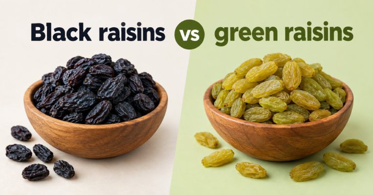 black raisins vs green raisins